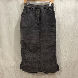 Vintage Denim Mermaid Maxi Skirt